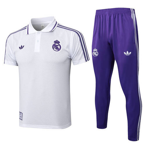 25-26 Real Madrid Polo Training Soccer Suit 