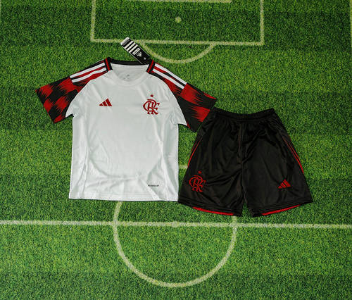 25-26 Flamengo Away Kids Cheap Soccer Jerseys