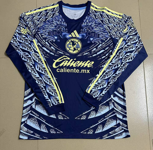 25-26 Club America Away Long Sleeve Cheap Soccer Jerseys