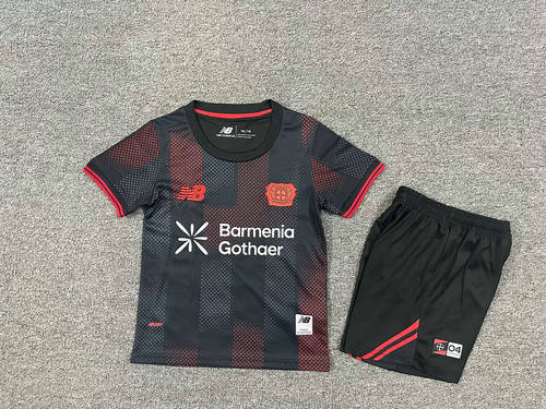 25-26 Leverkusen Home Kids Cheap Soccer Jerseys 