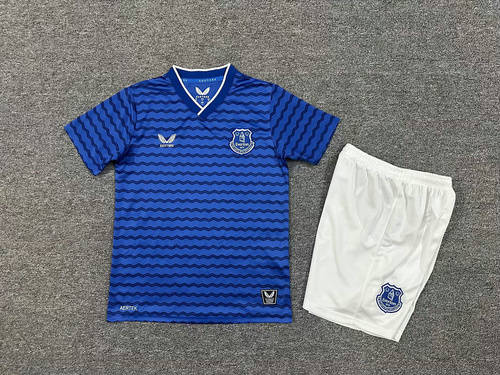 25-26 Everton Home Kids Cheap Soccer Jerseys