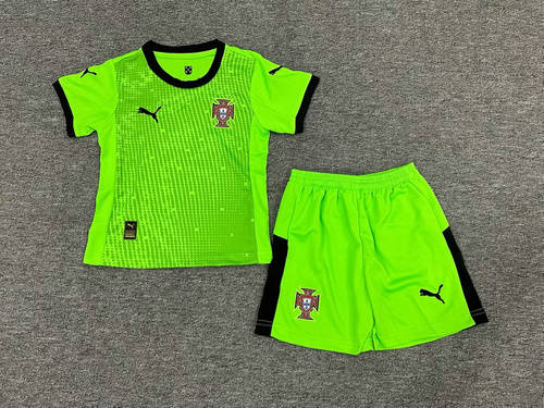 25-26 Portugal Goalkeeper Kids Cheap Soccer Jerseys