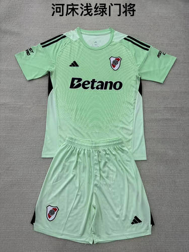 25-26 River Plate Goalkeeper Kids Cheap Soccer Jerseys