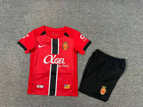 25-26 Mallorca Home Kids Cheap Soccer Jerseys 