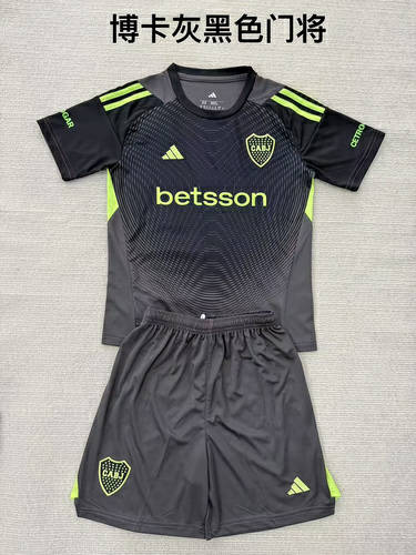 25-26 Boca Juniors Goalkeeper Kids Cheap Soccer Jerseys