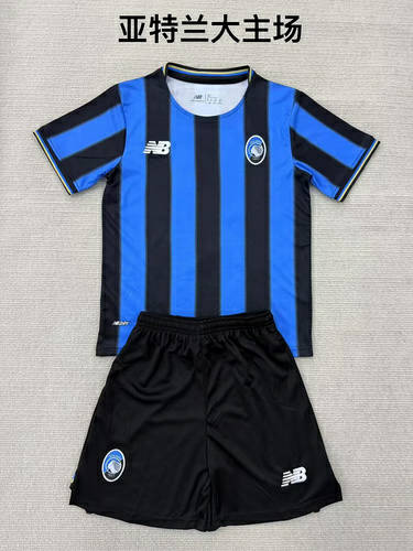 25-26 Atalanta Home Kids Cheap Soccer Jerseys