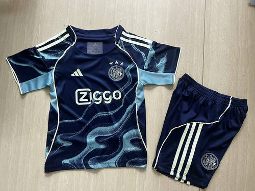 25-26 Ajax Away Kids Cheap Soccer Jerseys