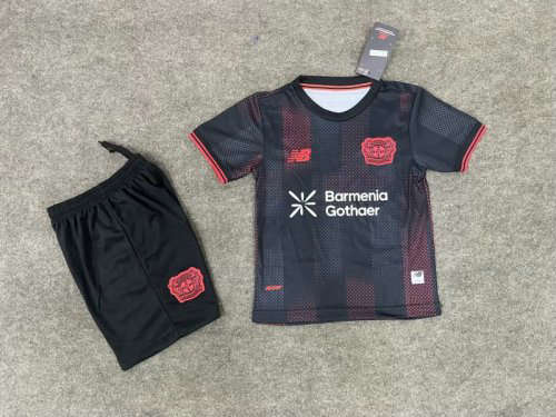 25-26 Leverkusen Home Kids Cheap Soccer Jerseys 