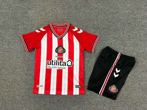 25-26 Sunderland Home Kids Cheap Soccer Jerseys