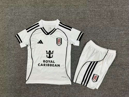 25-26 Fulham Home Kids Cheap Soccer Jerseys 