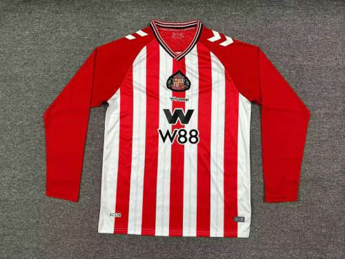 25-26 Sunderland Home Long Sleeve Cheap Soccer Jerseys