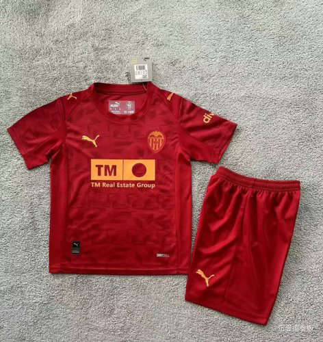 25-26 Valencia Away Kids Cheap Soccer Jerseys