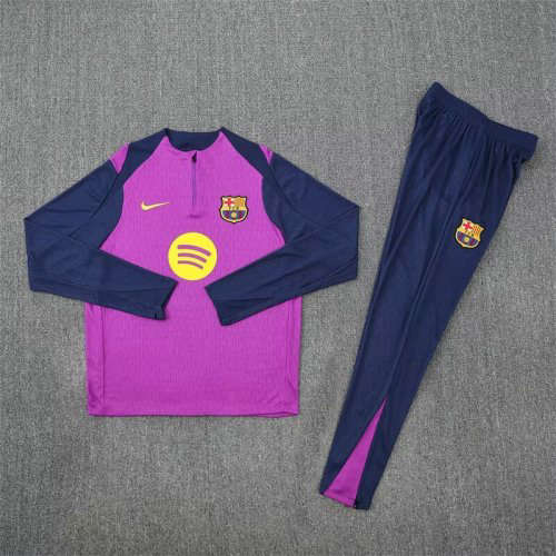 25-26 Barcelona Long sleeves Training Soccer Suit