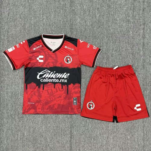 25-26 Tijuana Home Kids Cheap Soccer Jerseys