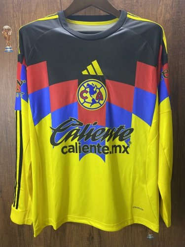 25-26 Club America Home Long Sleeve Cheap Soccer Jerseys