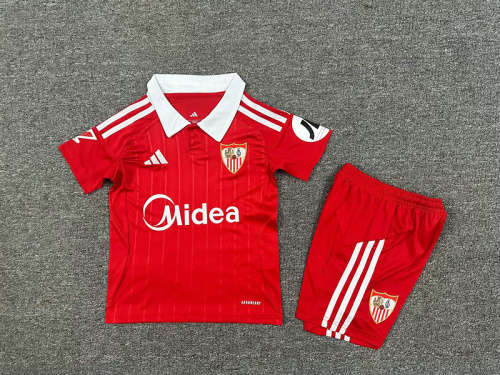 25-26 Sevilla Away Kids Cheap Soccer Jerseys 