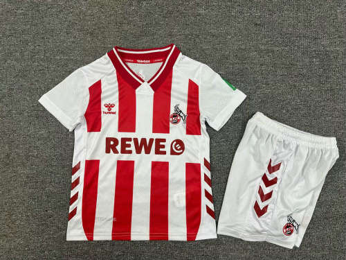 25-26 Koln Home Kids Cheap Soccer Jerseys 