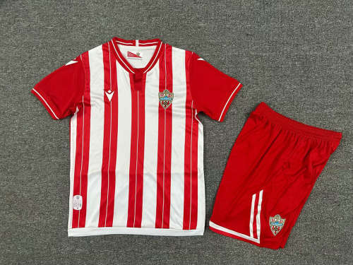 25-26 Almeria Home Kids Cheap Soccer Jerseys 