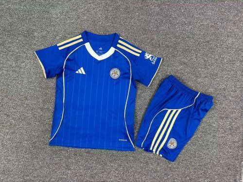 25-26 Leicester City Home Kids Cheap Soccer Jerseys
