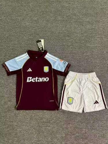 25-26 Aston Villa Third Kids Cheap Soccer Jerseys