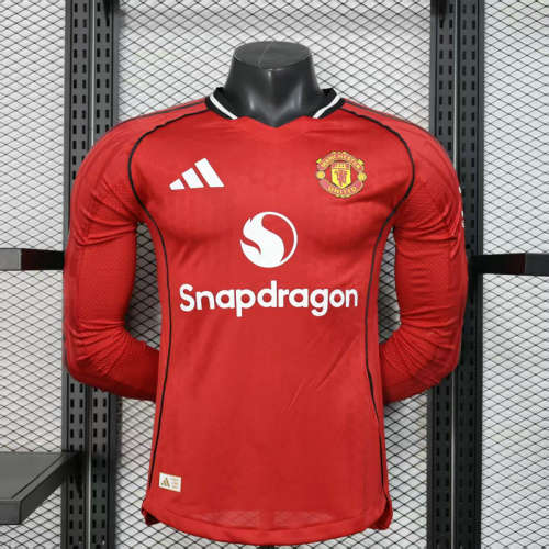 25-26 Man United Home Player Version Cheap Soccer Jerseys