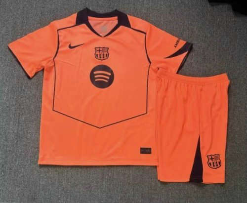 25-26 Barcelona Third Kids Cheap Soccer Jerseys