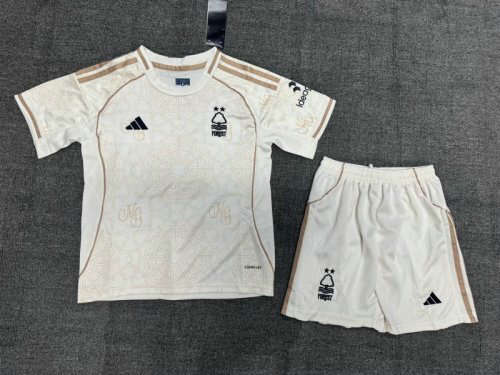 25-26 Nottingham Forest Away Kids Cheap Soccer Jerseys