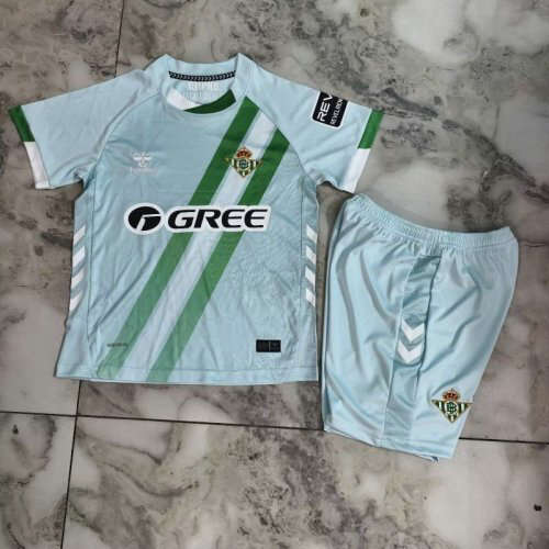 25-26 Real Betis Away Kids Cheap Soccer Jerseys