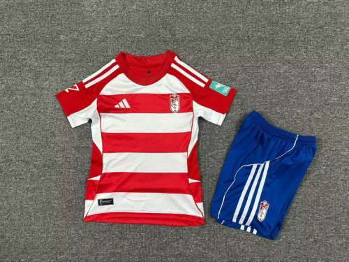 25-26 Granada Home Kids Cheap Soccer Jerseys 