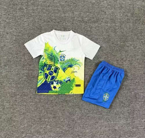 25-26 Brazil Special Kids Cheap Soccer Jerseys
