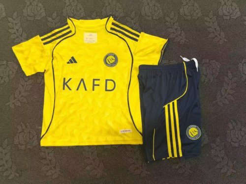 25-26 Al-Nassr Home Kids Cheap Soccer Jerseys