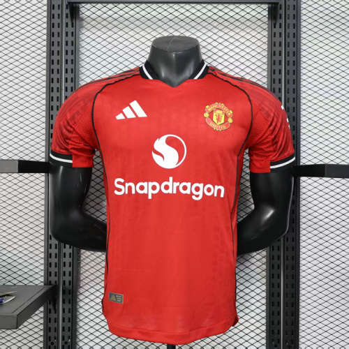 25-26 Man United Home Player Version Cheap Soccer Jerseys