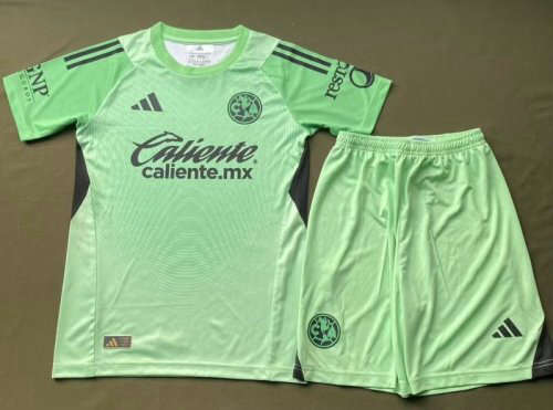 25-26 Club America Goalkeeper Kids Cheap Soccer Jerseys