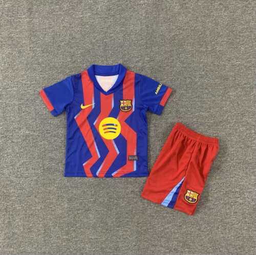 25-26 Barcelona Fourth Kids Cheap Soccer Jerseys