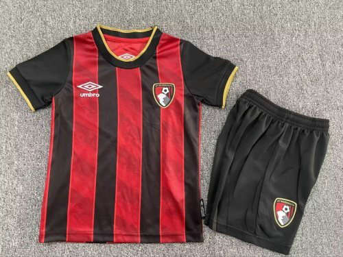25-26 Bournemouth Home Kids Cheap Soccer Jerseys