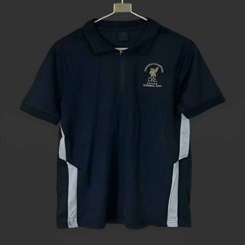 25/26 Liverpool Istanbul 2005 Print Polo Black Jersey