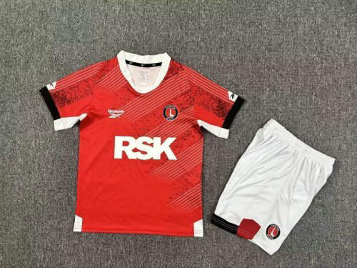25-26 Charlton Home Kids Cheap Soccer Jerseys