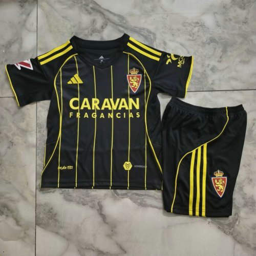 25-26 Zaragoza Away Kids Cheap Soccer Jerseys 