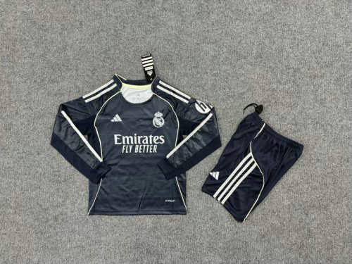 25-26 Real Madrid Away Kids Cheap Soccer Jerseys