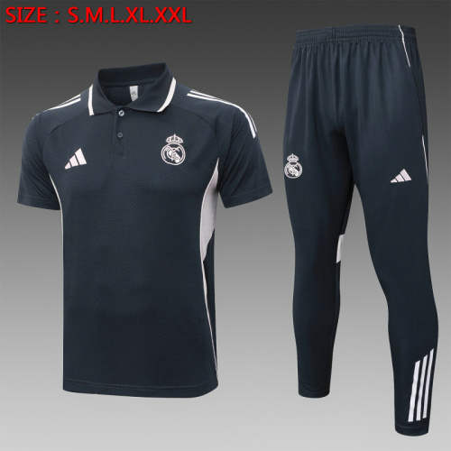 25-26 Real Madrid Polo Training Soccer Suit 