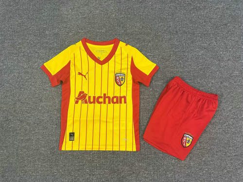 25-26 Lens Home Kids Cheap Soccer Jerseys