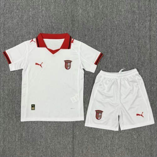 25-26 Braga Away Kids Cheap Soccer Jerseys