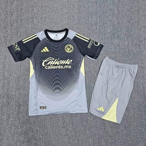 25-26 Club America Goalkeeper Kids Cheap Soccer Jerseys