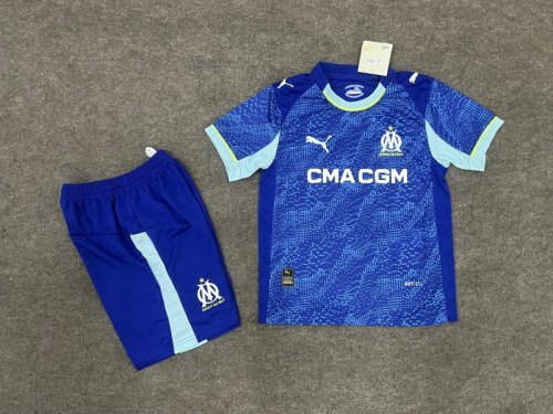 25-26 Marseille Third Kids Cheap Soccer Jerseys