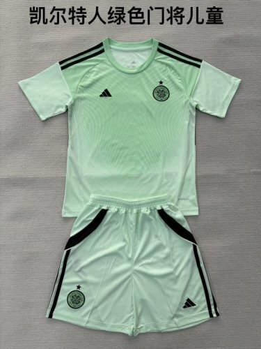 25-26 Celtic Goalkeeper Kids Cheap Soccer Jerseys