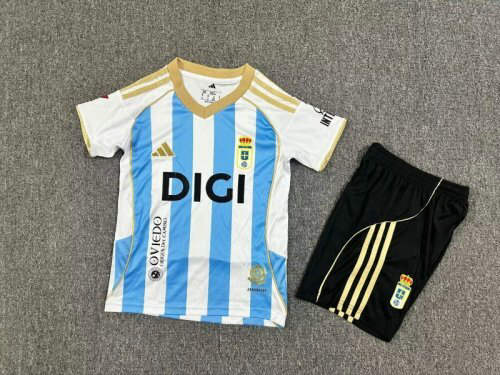 25-26 Oviedo Third Kids Cheap Soccer Jerseys 
