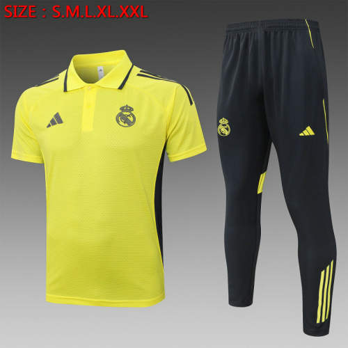 25-26 Real Madrid Polo Training Soccer Suit 