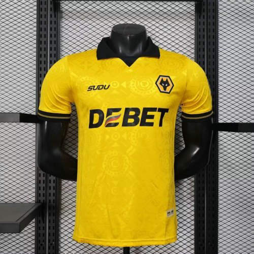 25-26 Wolverhampton Home Player Version Cheap Soccer Jerseys