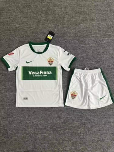 25-26 Elche Home Kids Cheap Soccer Jerseys 