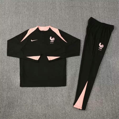 25-26 France Long sleeves Training Soccer Suit